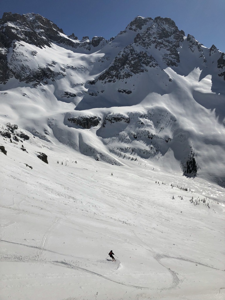May in the San Juan high country. Photo: Andrew Orowitz. Skiing a San Juan Classic: Wilson Peak (The Coors Face), Northeast Couloir 