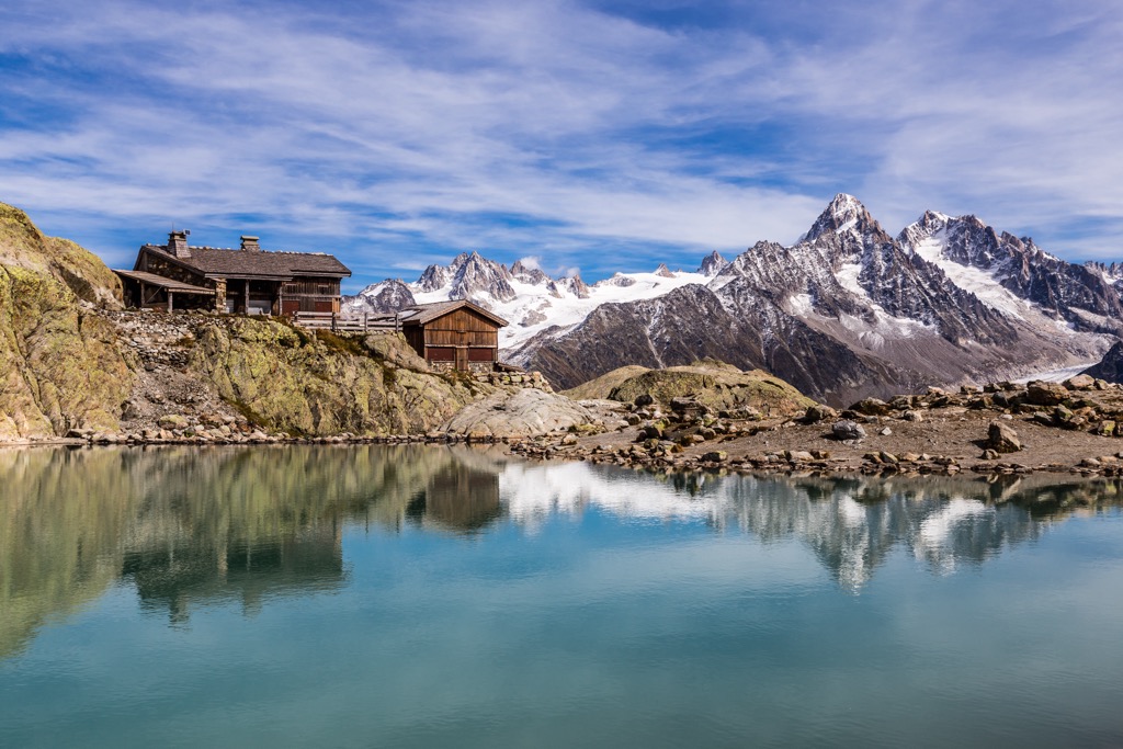 Lac Blanc Refuge, Aiguilles Rouges Massif, France