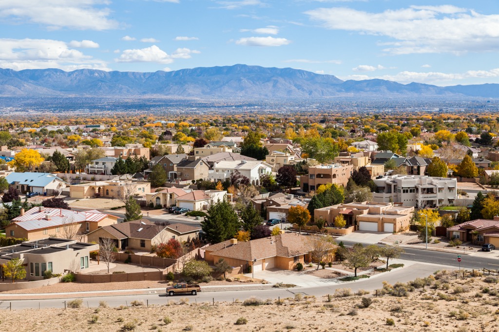 Albuquerque residential suburbs, New Mexico