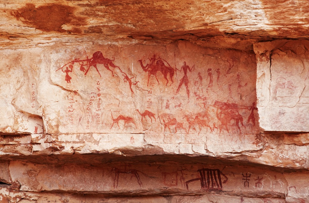 Algeria, Famous prehistoric rock paintings of Tassili N'Ajjer, Algeria