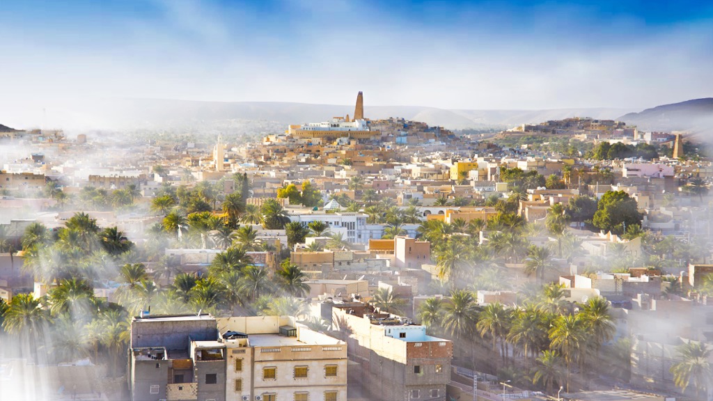 city Ghardaia, Algeria, Sahara Desert