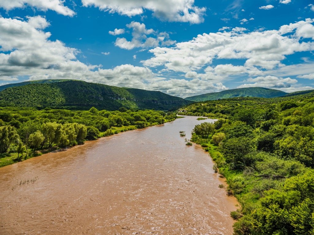 The Great Kei River during flood season. Amathole District Municipality