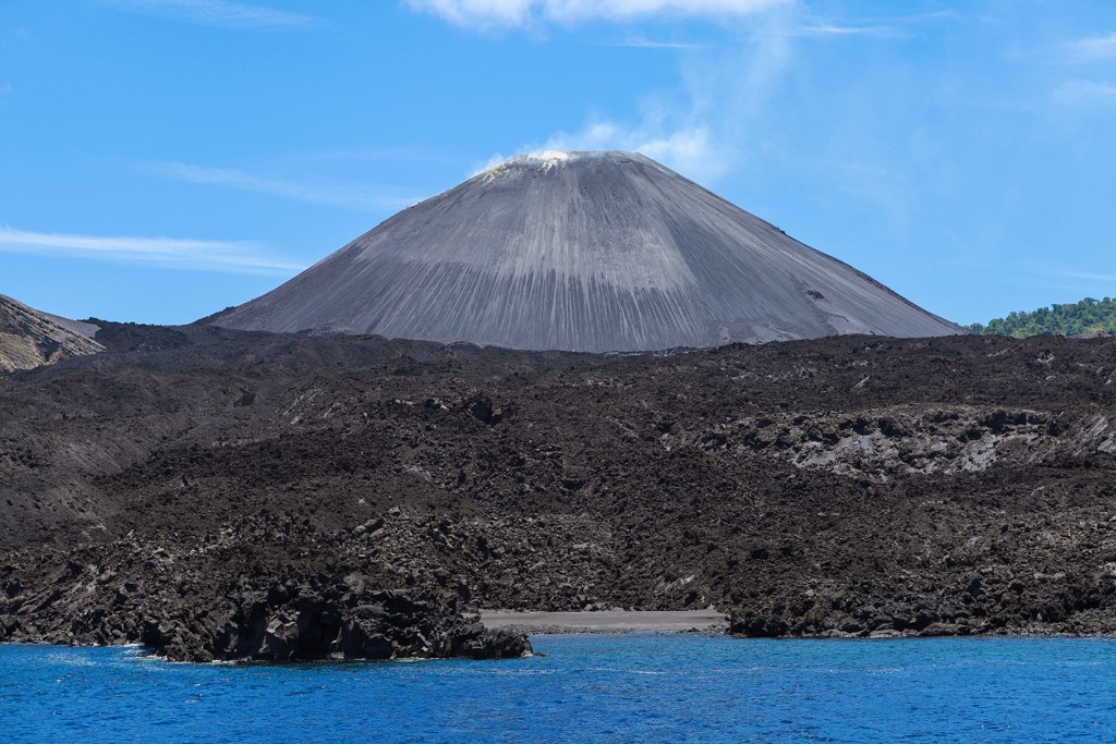 The constantly-evolving stratovolcano of Barren Island. Andaman and Nicobar Islands