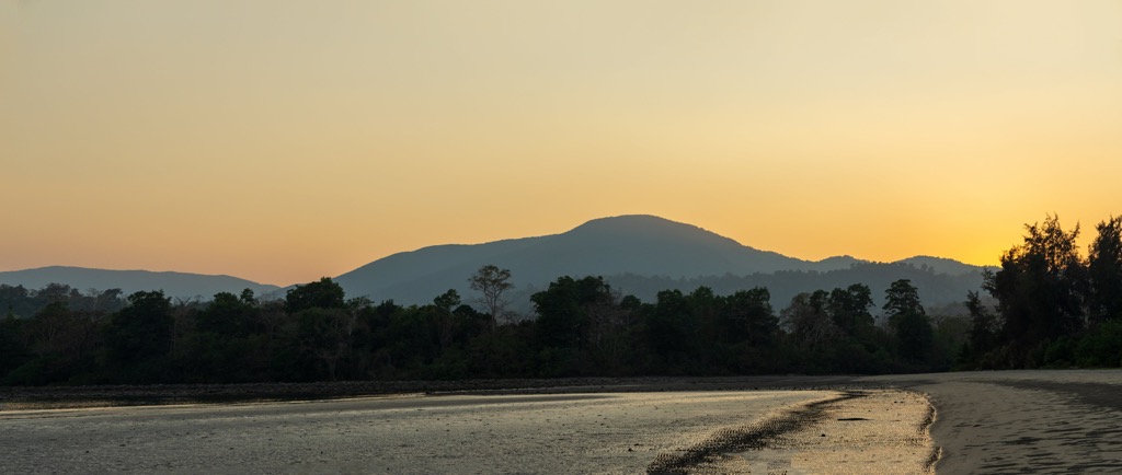 Saddle Peak at Sunset. Andaman and Nicobar Islands