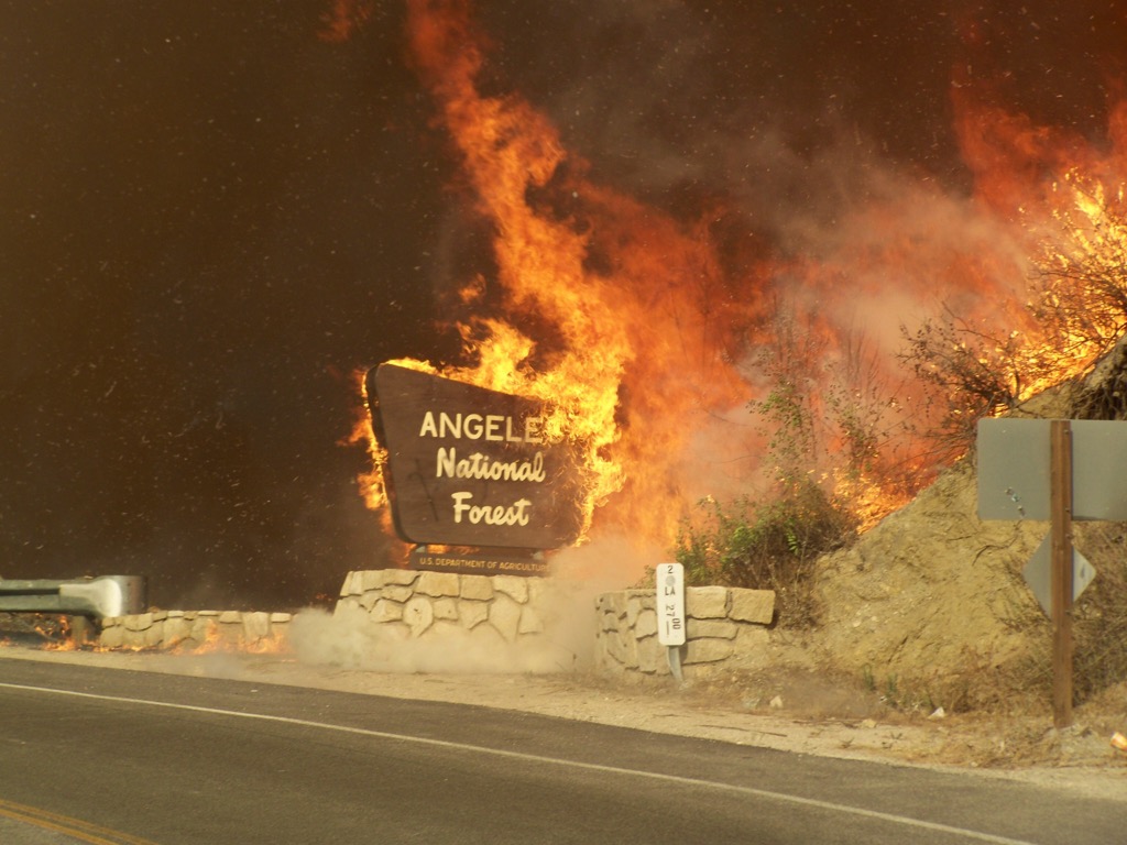 The 2009 Station Fire. Angeles National Forest