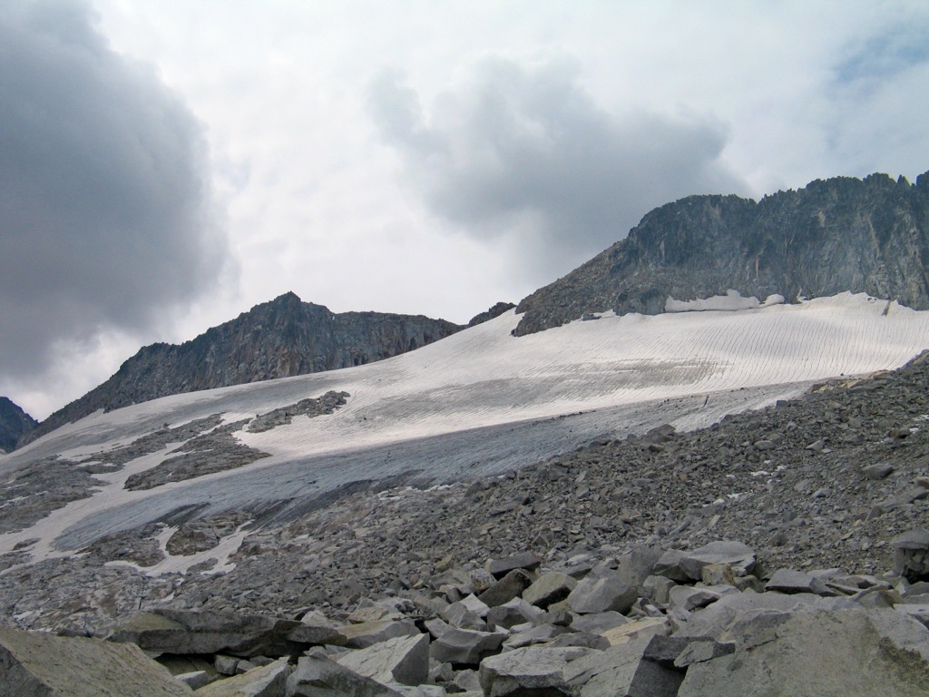 The Aneto Glacier circa 2010s. Aragon