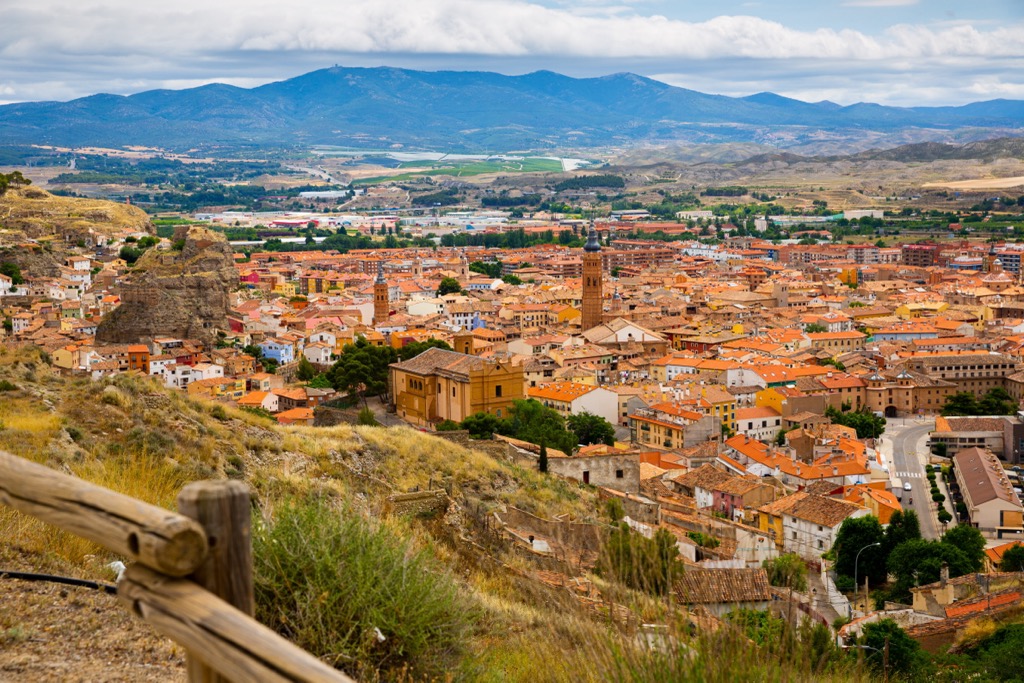The town of Catalyud in Zaragoza Province. Aragon