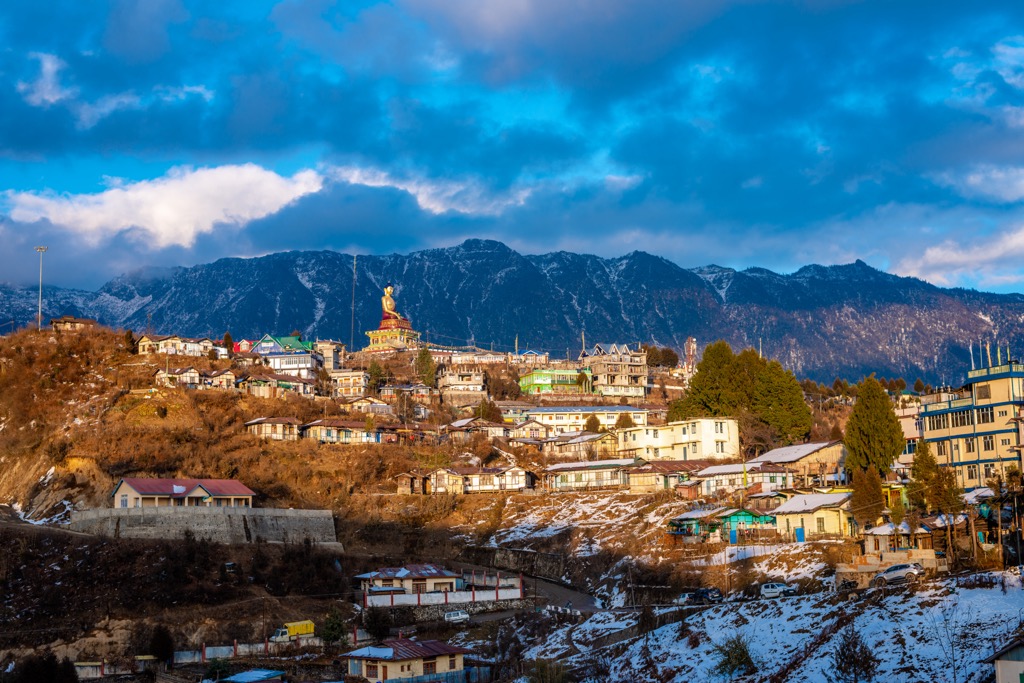 Arunachal Pradesh. Giant Tawang Buddha Statue