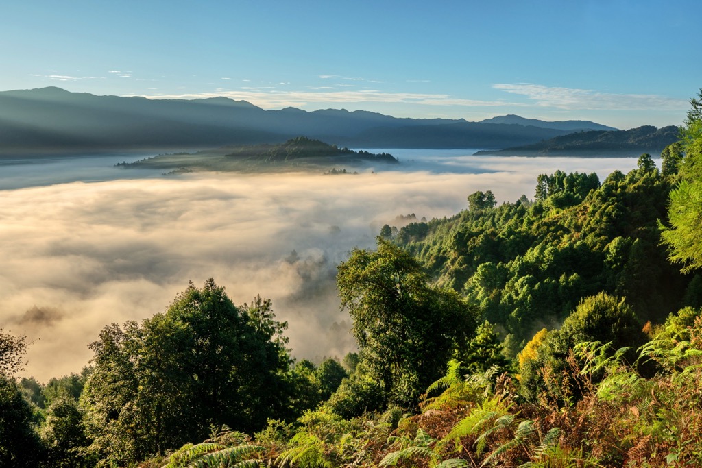 Arunachal Pradesh. Clouds encasing the Ziro Valley