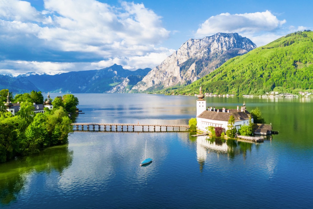 Schloss Orth on the Traunsee lake, Austria
