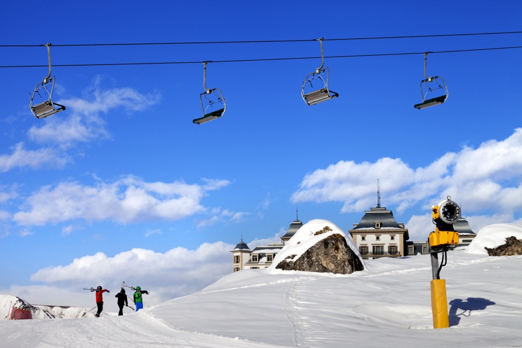 Chair Lifts on Shahdag Mountain,  Azerbaijan