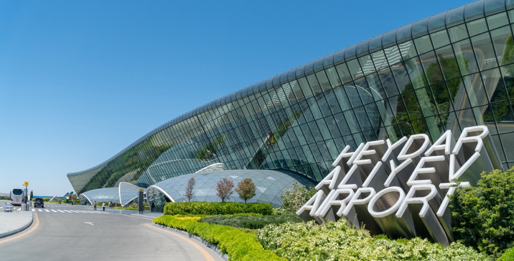Heydar Aliyev Airport in Baku,  Azerbaijan