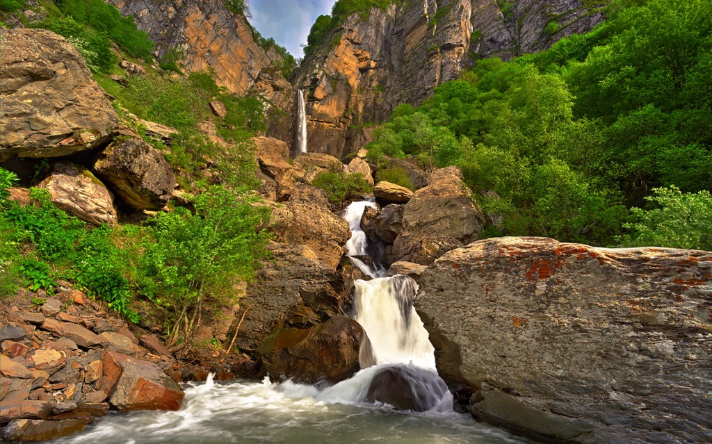 Muchug waterfall, Azerbaijan