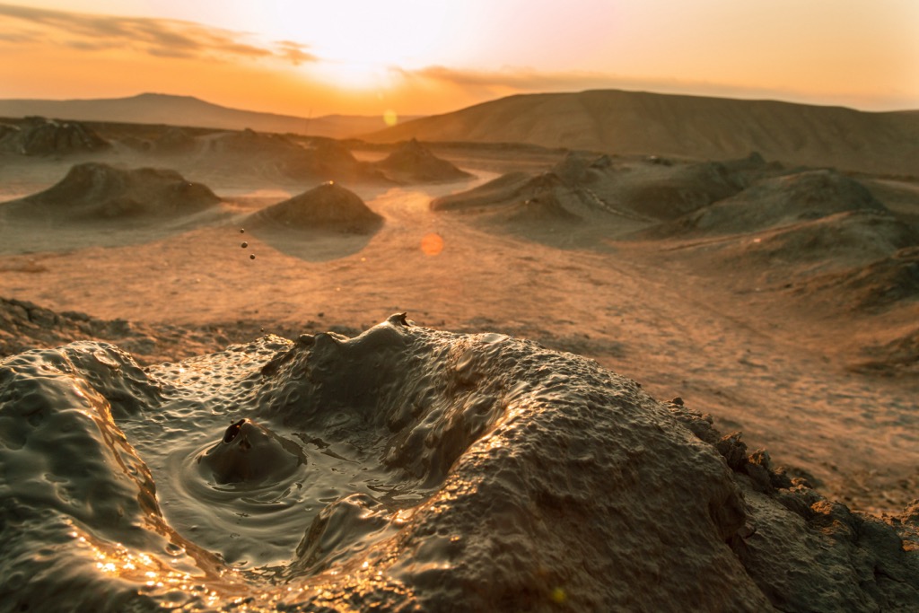 Mud Volcanoes in Gobustan,  Azerbaijan