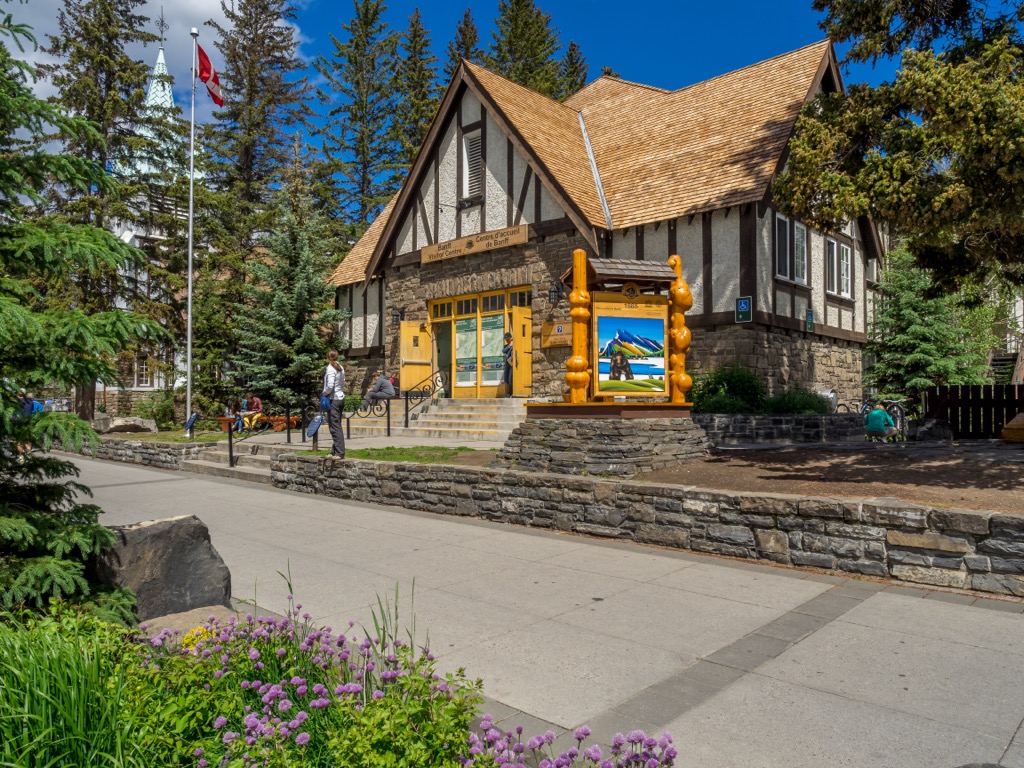 The tourist information office in Banff. Banff Sunshine Ski Resort