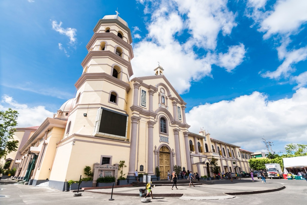 The Metropolitan Cathedral of Saint Sebastian is sometimes known as the Lipa Cathedral. Batangas Mountains