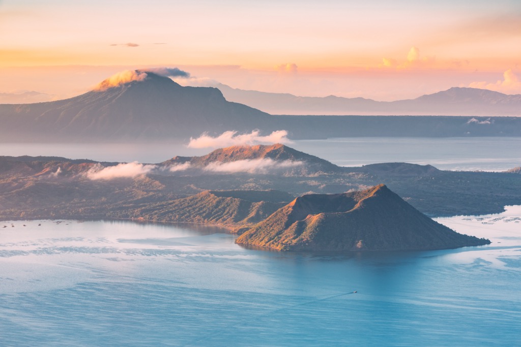 The small but mighty Taal Volcano. Batangas Mountains