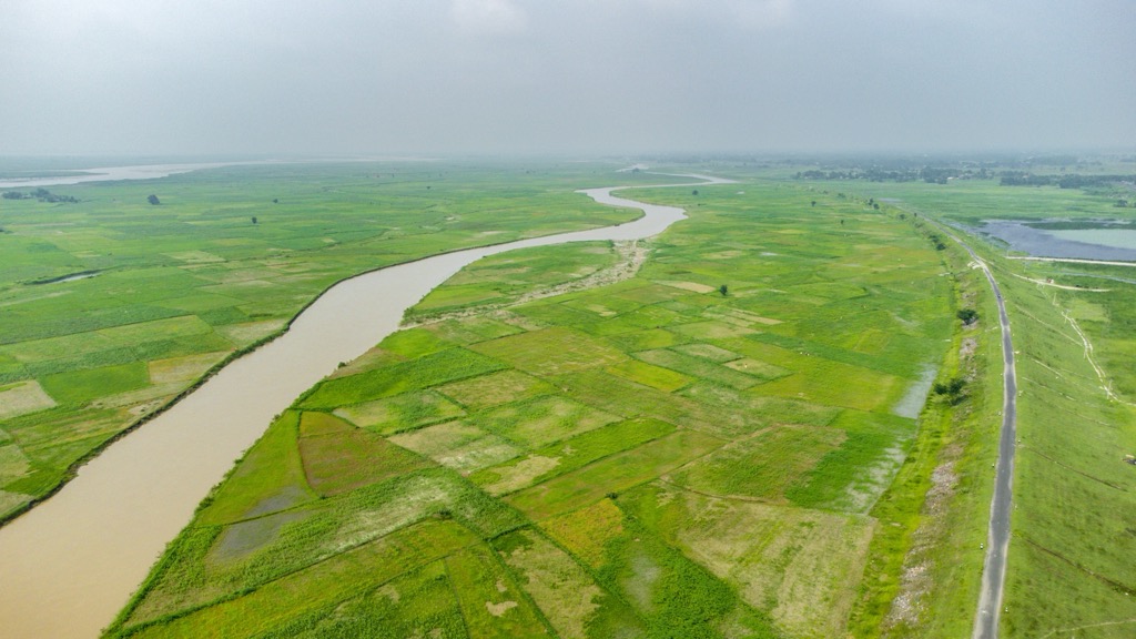 The vast agricultural plains of Bihar. With so much arable land, it’s no wonder the state has the highest population density in India. Bihar