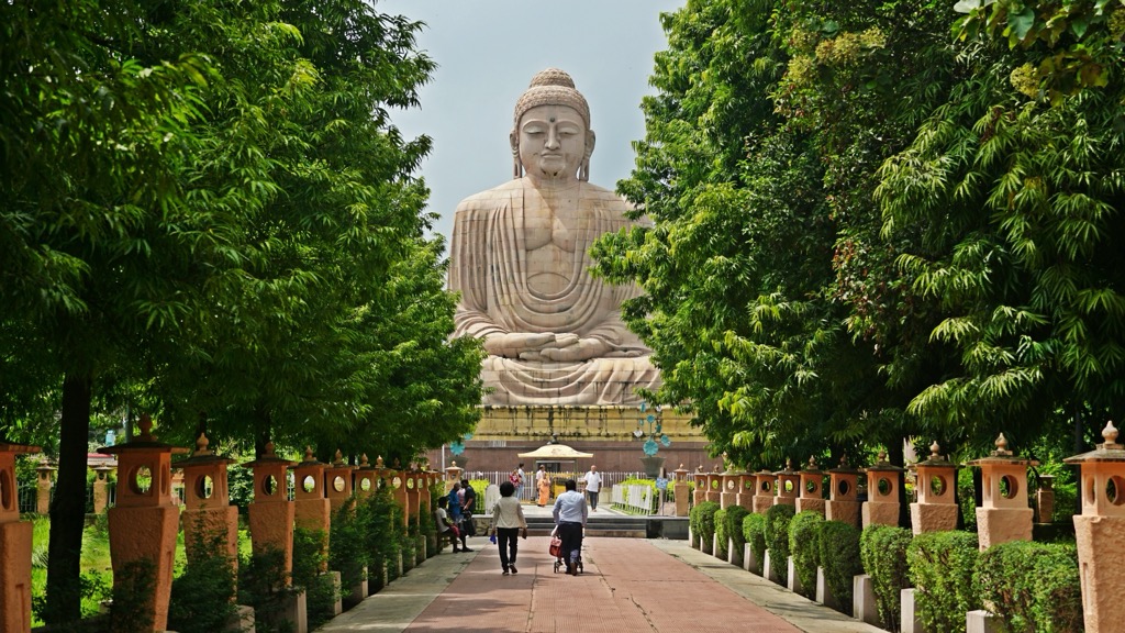 The Great Buddha Statue in Bodh Gaya, Bihar