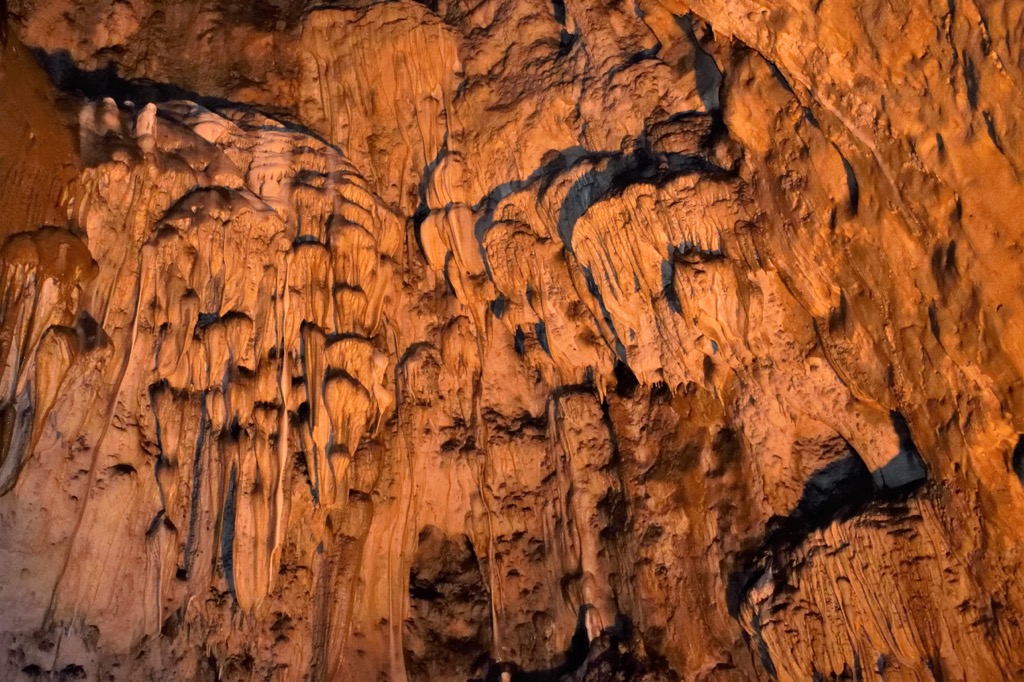 Stalactites in Bijambare. Bijambare Protected Landscape
