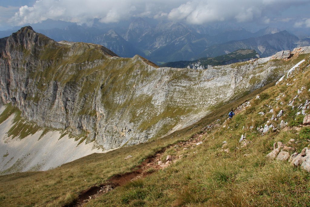 The Rofan’s Dalfazer Wände ridge. Brandenberg Alps