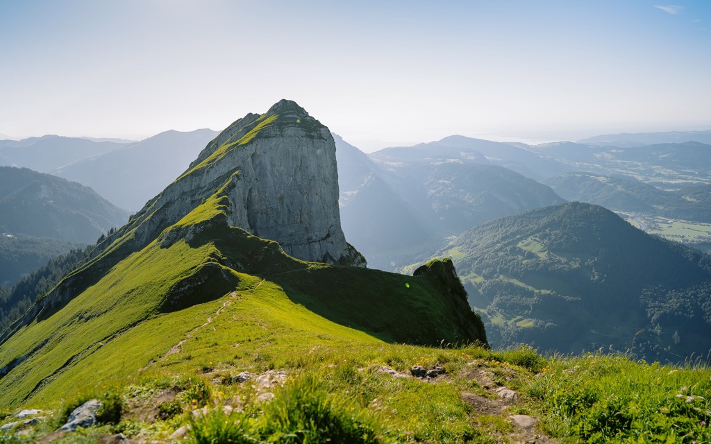 Atop the Kanisfluh. Bregenz Forest Mountains