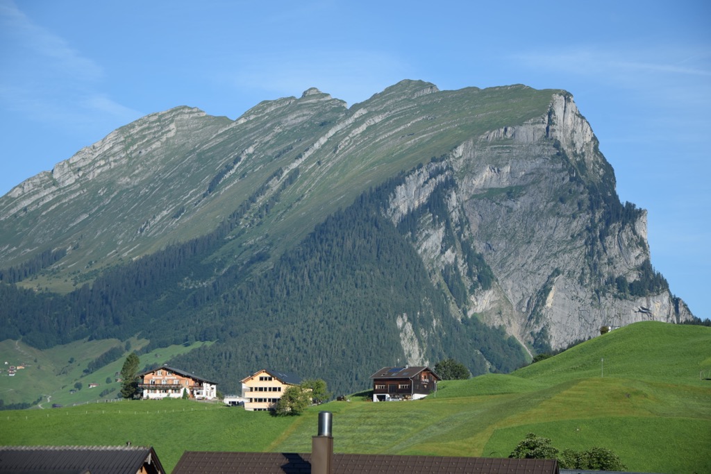 The Kanisfluh from Schoppernau. Bregenz Forest Mountains