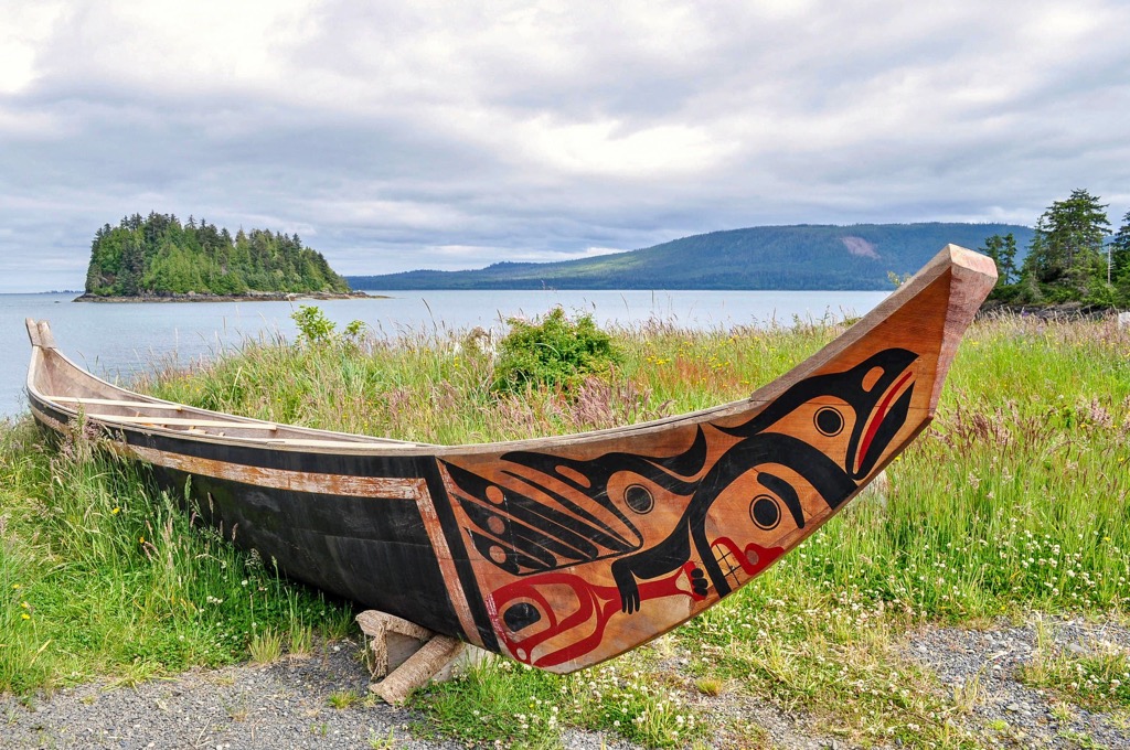 Haida canoe, Vancouver Canada, British Columbia