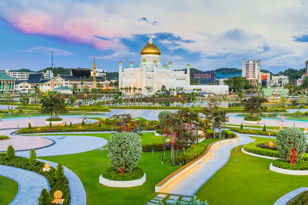 Mahkota Jubli Emas Park in Bandar Seri Begawan. Brunei