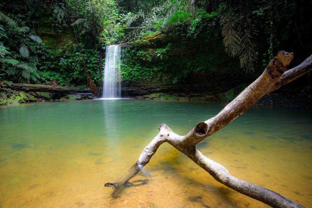 Teraja Waterfall in Labi National Park. Brunei