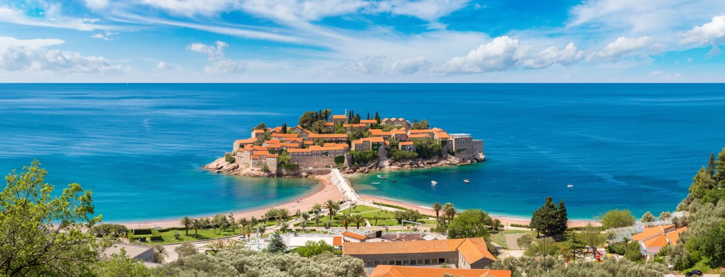 Sveti Stefan island, Budva, Montenegro