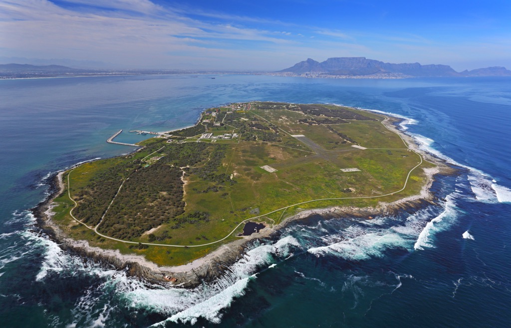 Robben Island, the site of the maximum security prison that held Nelson Mandela. Cape Town