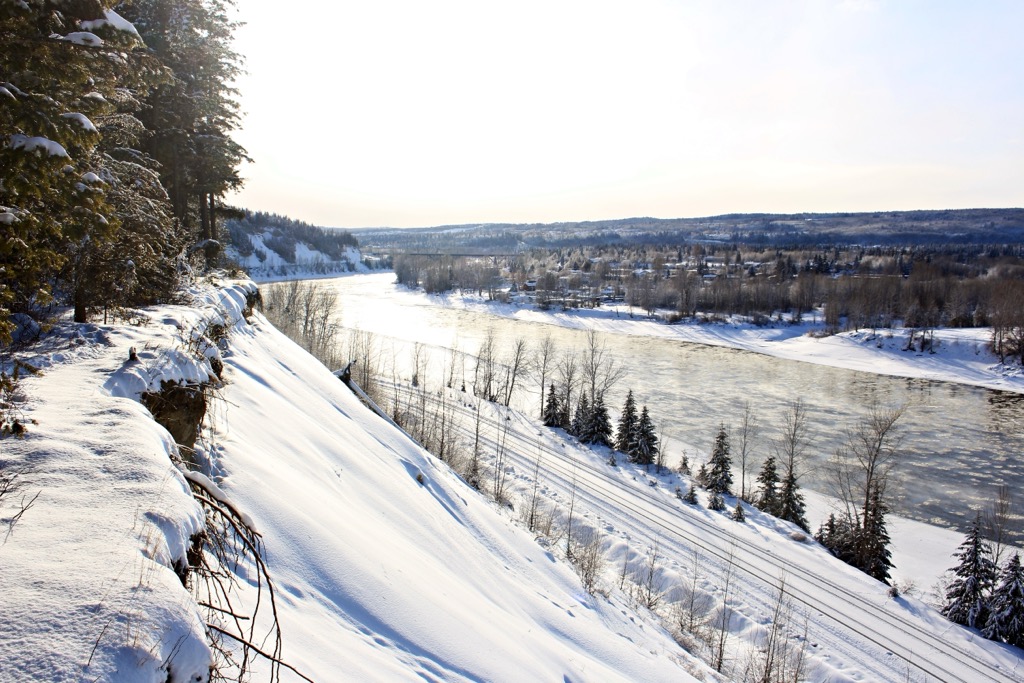 E16 highway from Prince George to Jasper, Canada