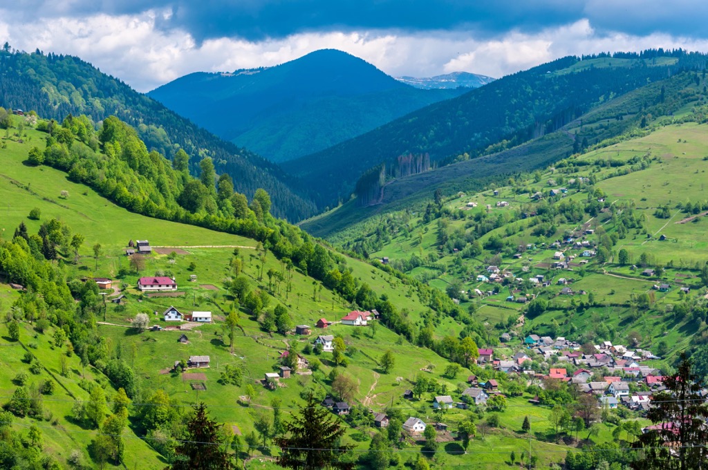 Carpathian Mountains Village 