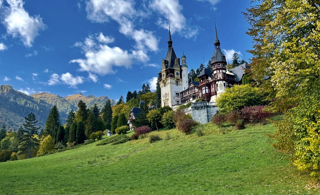 Carpathians are full of fantastic castles, like Peleș Castle in Sinaia, Romania