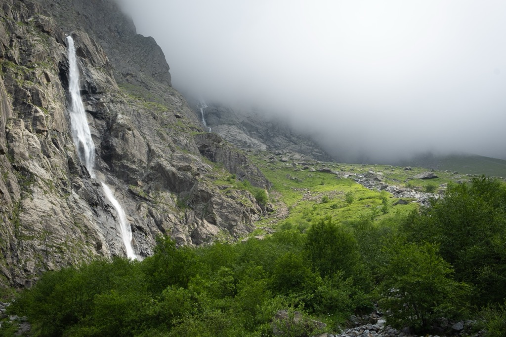 Big Zeigelan Waterfall, Caucasus mountain range