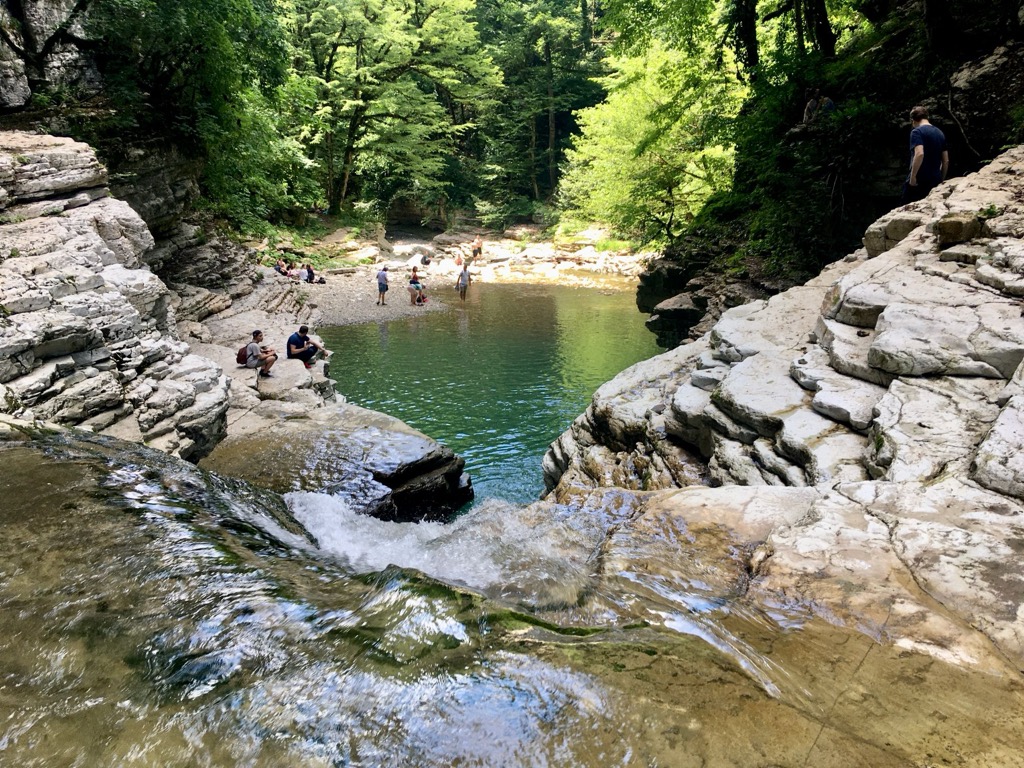 Lower Wet Canyon, Sochi National Park, Caucasus mountain range