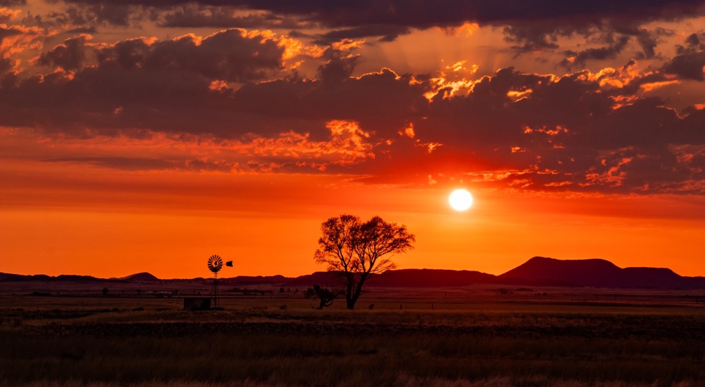 The Central Karoo is replete with iconic African landscapes, like this desert at dawn. Central Karoo District Municipality