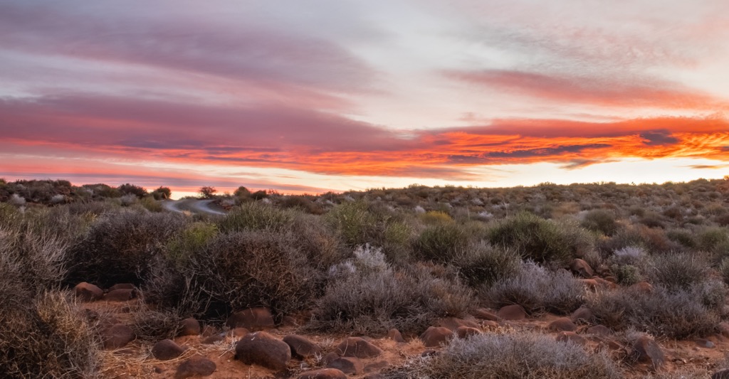 Sunset in the Tankwa Karoo National Park. Central Karoo District Municipality