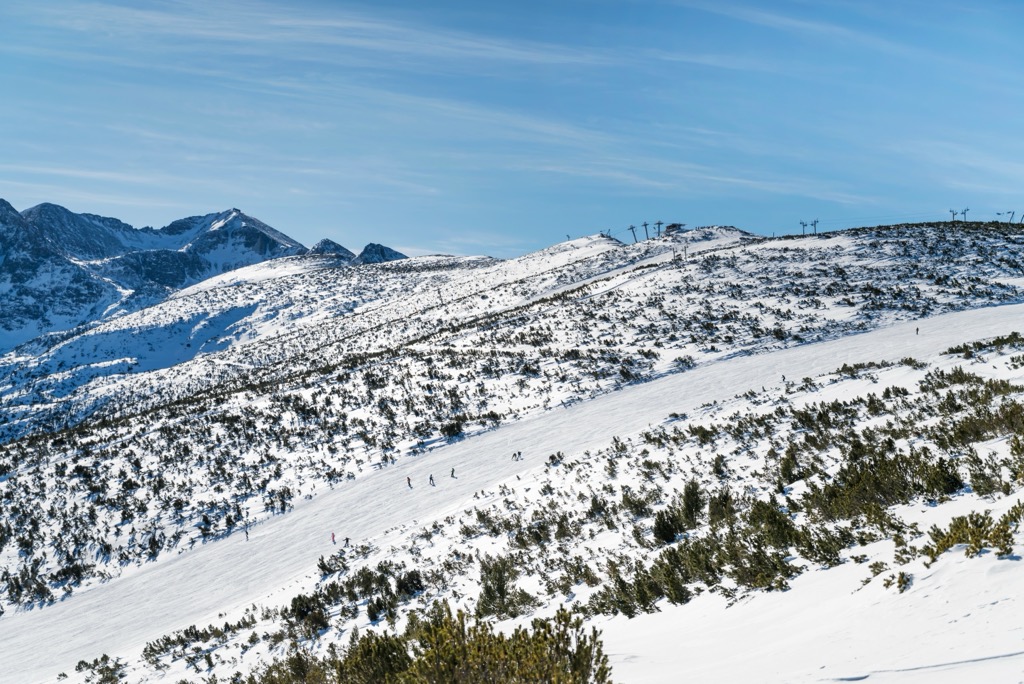 The Borovets Resort is a popular winter destination in Bulgaria. Central Rila Reserve