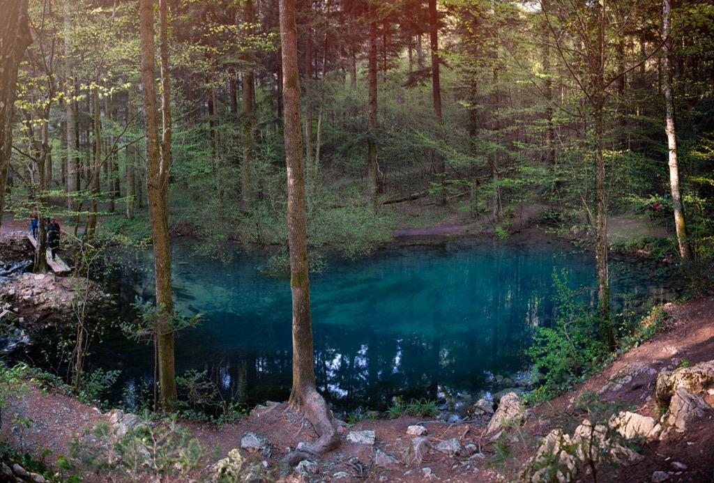 The Eye of Bey, another of the park’s karst springs. Cheile Nerei-Beusnita