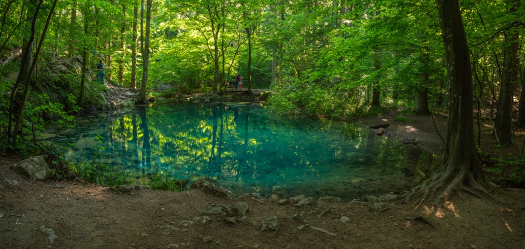 Ochiul Beiului is an exquisite emerald lake hidden in the forest. Cheile Nerei-Beusnita