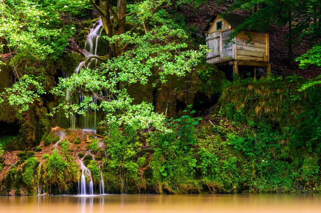 An old mill along the Nera Gorge. Cheile Nerei-Beusnita