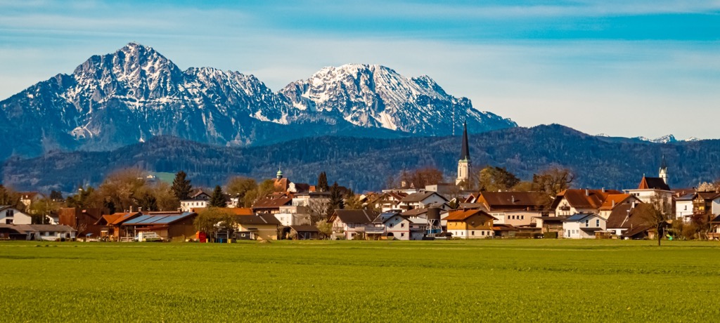 The Staufen subrange above Freilassing. Chiemgau Alps