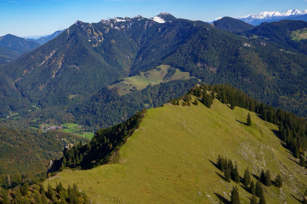 Geigelstein as seen from Spitzstein (1,598 m / 5,243 ft). Chiemgau Alps