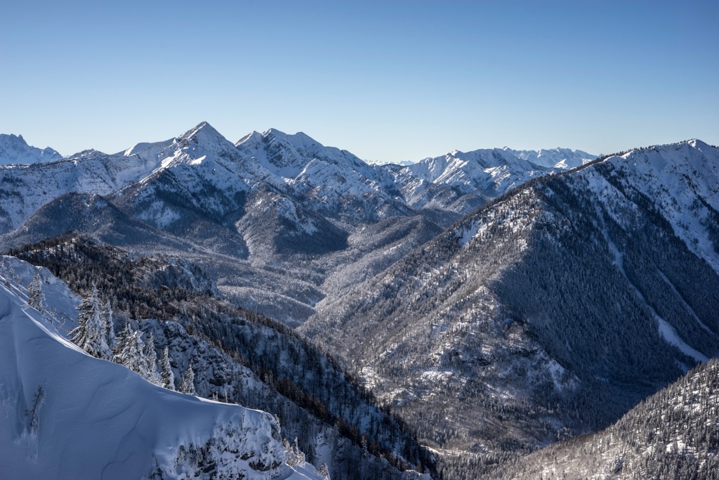 Sonntagshorn in winter. Chiemgau Alps