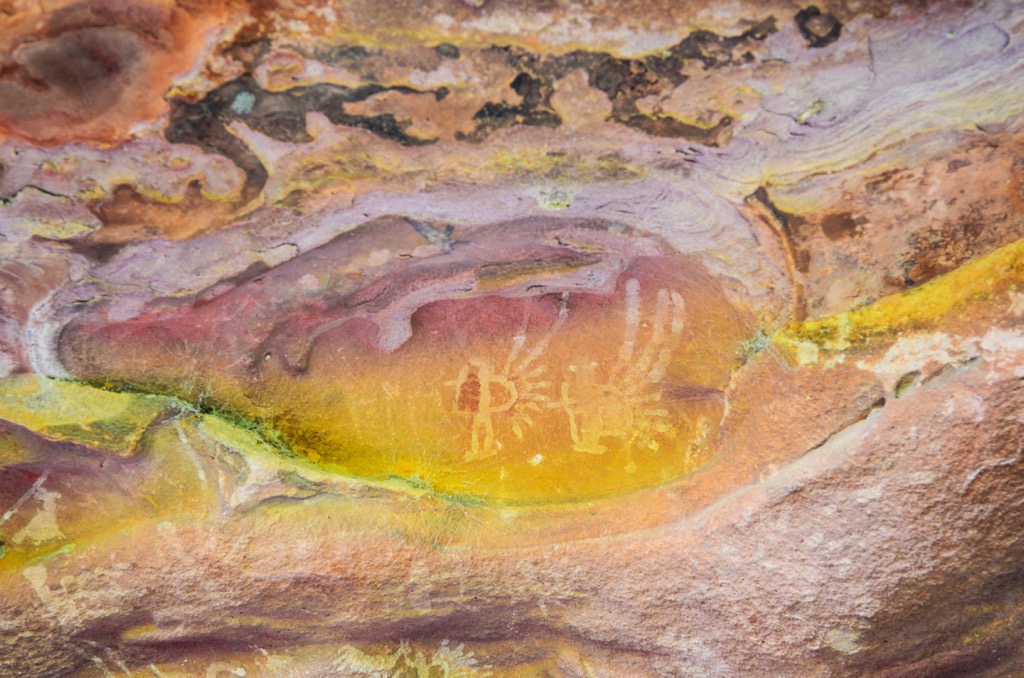 Pictographs in Comechingones mountains, Córdoba, Argentina