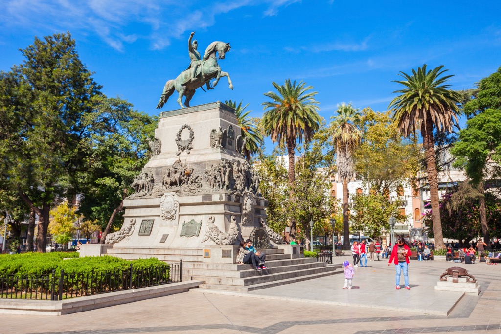 Plaza San Martin square, Córdoba Capital, Argentina