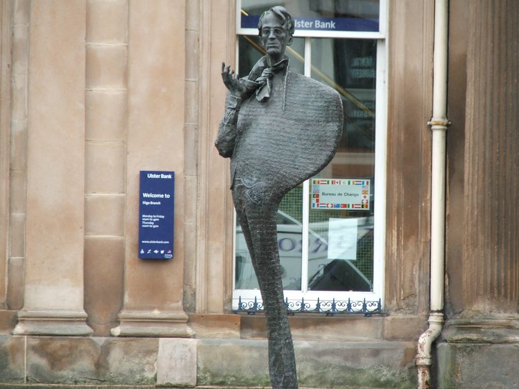 The W.B. Yeats Statue in Sligo Town. County Sligo