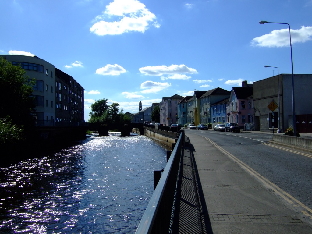 The quay in Clonmel along the River Suir. County Tipperary